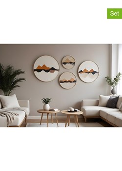 ABERTO DESIGN Druki artystyczne (4 szt.) w drewnianej ramce ze sklepu Limango Polska w kategorii Obrazy - zdjęcie 187709358