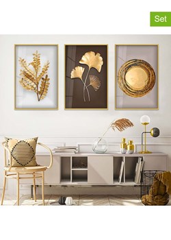 ABERTO DESIGN Druki (3 szt.) na szkle w ramce ze sklepu Limango Polska w kategorii Obrazy - zdjęcie 187709378
