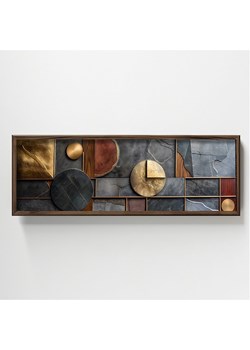 ABERTO DESIGN Druk artystyczny w drewnianej ramce - 40 x 120 cm ze sklepu Limango Polska w kategorii Obrazy - zdjęcie 187709395