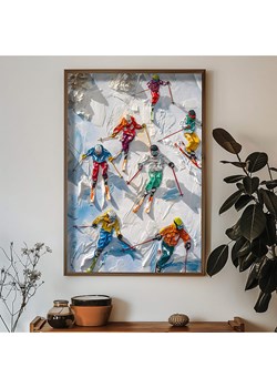 ABERTO DESIGN Druk artystyczny w drewnianej ramce - 70 x 50 cm ze sklepu Limango Polska w kategorii Obrazy - zdjęcie 187709408