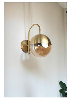 ABERTO DESIGN Lampa ścienna &quot;Küre&quot; w kolorze złotym - 15 x 15 x 15 cm ze sklepu Limango Polska w kategorii Oświetlenie - zdjęcie 187709548