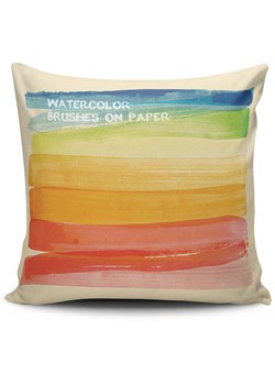 ABERTO DESIGN Poduszka w kolorze żółto-błękitno-czerwonym ze sklepu Limango Polska w kategorii Poduszki dekoracyjne - zdjęcie 187709779