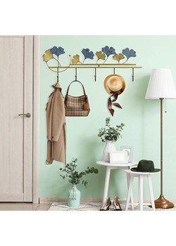 ABERTO DESIGN Wieszak ścienny w kolorze złoto-niebieskim - 61 x 22,5 cm ze sklepu Limango Polska w kategorii Szafy - zdjęcie 187710037