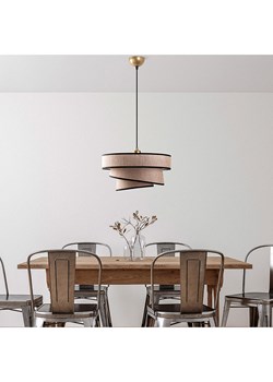 ABERTO DESIGN Lampa wisząca w kolorze jasnobrązowym - Ø 40 cm ze sklepu Limango Polska w kategorii Oświetlenie - zdjęcie 187710117