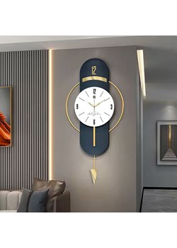 ABERTO DESIGN Zegar ścienny w kolorze złoto-granatowym - 40 x 80 cm ze sklepu Limango Polska w kategorii Zegary - zdjęcie 187710278