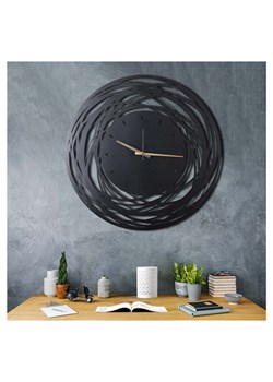 ABERTO DESIGN Zegar ścienny w kolorze czarnym - Ø 70 cm ze sklepu Limango Polska w kategorii Zegary - zdjęcie 187710365