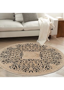 ABERTO DESIGN Dywan w kolorze czarno-beżowym ze sklepu Limango Polska w kategorii Dywany - zdjęcie 187710489