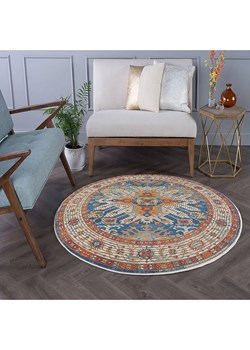 ABERTO DESIGN Dywan w kolorze kremowo-czerwono-niebieskim ze sklepu Limango Polska w kategorii Dywany - zdjęcie 187710545