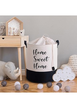 ABERTO DESIGN Kosz w kolorze biało-czarnym - wys. 40 x Ø 37 cm ze sklepu Limango Polska w kategorii Akcesoria i przechowywanie - zdjęcie 187710629