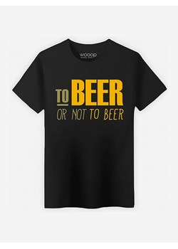 WOOOP Koszulka &quot;To Beer or not to Beer&quot; w kolorze czarnym ze sklepu Limango Polska w kategorii T-shirty męskie - zdjęcie 187710787