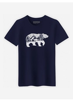 WOOOP Koszulka &quot;Bear and Foxes&quot; w kolorze granatowym ze sklepu Limango Polska w kategorii T-shirty męskie - zdjęcie 187710788