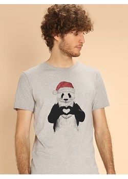 WOOOP Koszulka &quot;Santa Panda&quot; w kolorze szarym ze sklepu Limango Polska w kategorii T-shirty męskie - zdjęcie 187710805