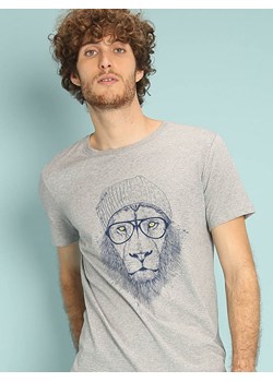 WOOOP Koszulka &quot;Cool lion&quot; w kolorze szarym ze sklepu Limango Polska w kategorii T-shirty męskie - zdjęcie 187710809