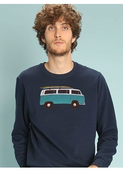 WOOOP Bluza &quot;Blue Van&quot; w kolorze granatowym ze sklepu Limango Polska w kategorii Bluzy męskie - zdjęcie 187710836