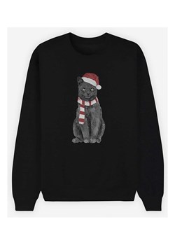 WOOOP Bluza &quot;Xmas Cat&quot; w kolorze czarnym ze sklepu Limango Polska w kategorii Bluzy damskie - zdjęcie 187710838