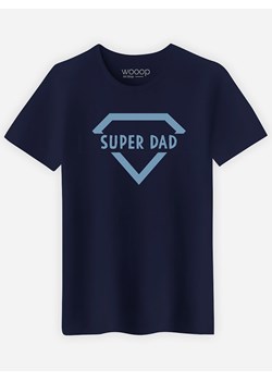 WOOOP Koszulka &quot;Super Dad&quot; w kolorze granatowym ze sklepu Limango Polska w kategorii T-shirty męskie - zdjęcie 187710887