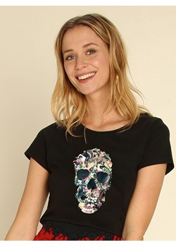 WOOOP Koszulka &quot;Vintage Skull&quot; w kolorze czarnym ze sklepu Limango Polska w kategorii Bluzki damskie - zdjęcie 187710916