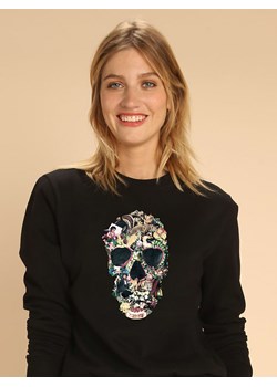WOOOP Bluza &quot;Vintage Skull&quot; w kolorze czarnym ze sklepu Limango Polska w kategorii Bluzy damskie - zdjęcie 187710917