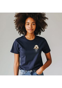 WOOOP Koszulka &quot;Pocket Sloth&quot; w kolorze granatowym ze sklepu Limango Polska w kategorii Bluzki damskie - zdjęcie 187710948
