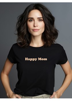 WOOOP Koszulka &quot;Happy Mom&quot; w kolorze czarnym ze sklepu Limango Polska w kategorii Bluzki damskie - zdjęcie 187711016