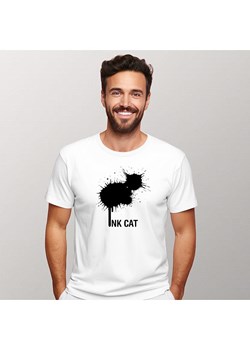 WOOOP Koszulka &quot;Ink cat&quot; w kolorze białym ze sklepu Limango Polska w kategorii T-shirty męskie - zdjęcie 187711026