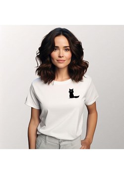 WOOOP Koszulka &quot;Sitting cat&quot; w kolorze białym ze sklepu Limango Polska w kategorii Bluzki damskie - zdjęcie 187711046