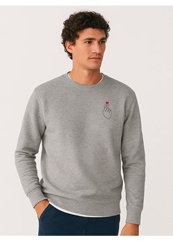 WOOOP Bluza &quot;K Love Cur&quot; w kolorze szarym ze sklepu Limango Polska w kategorii Bluzy męskie - zdjęcie 187711058