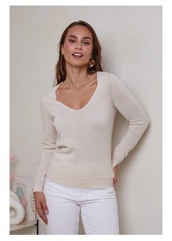 Soft Cashmere Kaszmirowy sweter w kolorze kremowym ze sklepu Limango Polska w kategorii Swetry damskie - zdjęcie 187711075