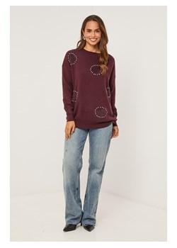 Soft Cashmere Sweter w kolorze bordowym ze sklepu Limango Polska w kategorii Swetry damskie - zdjęcie 187711449
