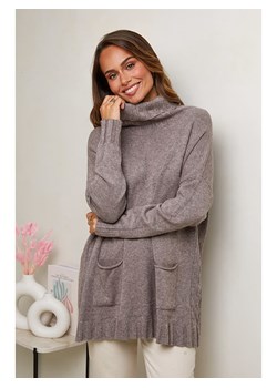 Soft Cashmere Golf w kolorze szarobrązowym ze sklepu Limango Polska w kategorii Swetry damskie - zdjęcie 187711627