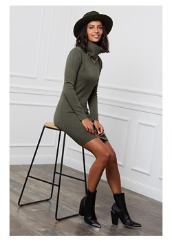 L&apos;armoire de Suzette Sukienka dzianinowa w kolorze khaki ze sklepu Limango Polska w kategorii Sukienki - zdjęcie 187712008