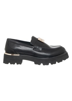Patrizia Pepe Skórzane mokasyny w kolorze czarnym ze sklepu Limango Polska w kategorii Mokasyny damskie - zdjęcie 187712657
