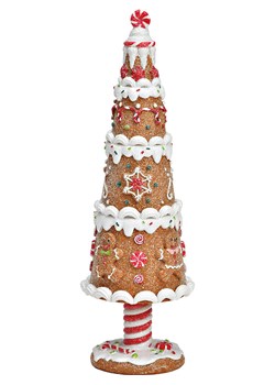 G. Wurm Dekoracja w kolorze jasnobrązowo-czerwono-białym - 8 x 25 x 8 cm ze sklepu Limango Polska w kategorii Dekoracje - zdjęcie 187712888