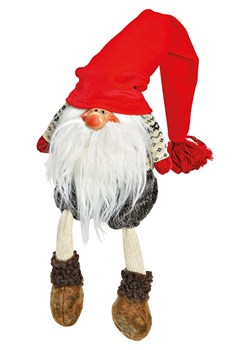 G. Wurm Figurka w kolorze czerwono-szarym do siedzenia na krawędzi - 16 x 35 x 16 cm ze sklepu Limango Polska w kategorii Dekoracje - zdjęcie 187712907