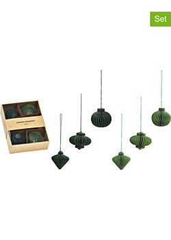 G. Wurm Zawieszki dekoracyjne (6 szt.) w kolorze zielonym - Ø 4 cm ze sklepu Limango Polska w kategorii Dekoracje bożonarodzeniowe - zdjęcie 187712946