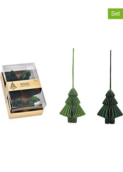 G. Wurm Zawieszki dekoracyjne (6 szt.) w kolorze zielonym - 5 x 7,5 x 5 cm ze sklepu Limango Polska w kategorii Dekoracje bożonarodzeniowe - zdjęcie 187712948