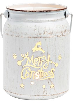 G. Wurm Świecznik &quot;Merry Christmas&quot; w kolorze białym - wys. 19 x Ø 14 cm ze sklepu Limango Polska w kategorii Świeczniki - zdjęcie 187712955