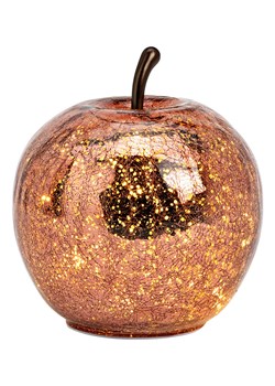 G. Wurm Dekoracja LED &quot;Apple&quot; w kolorze jasnobrązowym - wys. 17 x Ø 16 cm ze sklepu Limango Polska w kategorii Oświetlenie - zdjęcie 187712965