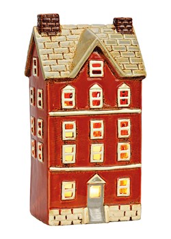 G. Wurm Świecznik &quot;House&quot; w kolorze czerwonym - 12 x 24 x 9 cm ze sklepu Limango Polska w kategorii Świeczniki - zdjęcie 187712976