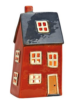 G. Wurm Świecznik &quot;House&quot; w kolorze czerwonym - 12 x 23 x 9 cm ze sklepu Limango Polska w kategorii Świeczniki - zdjęcie 187712977