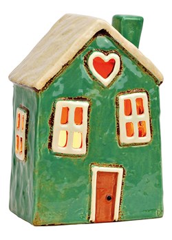 G. Wurm Świecznik &quot;House&quot; w kolorze zielonym - 12 x 18 x 9 cm ze sklepu Limango Polska w kategorii Świeczniki - zdjęcie 187712979