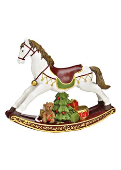 G. Wurm Figurka dekoracyjna &quot;Rocking horse&quot; ze wzorem - 30 x 25 x 8 cm ze sklepu Limango Polska w kategorii Dekoracje - zdjęcie 187712997
