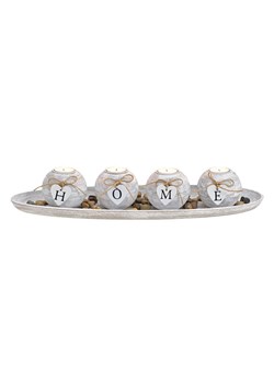 G. Wurm Świecznik w kolorze jasnoszarym - 50 x 10 x 18 cm ze sklepu Limango Polska w kategorii Świeczniki - zdjęcie 187713037