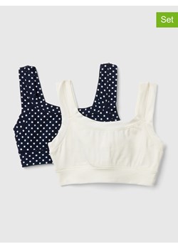 Benetton Topy (2 szt.) w kolorze granatowym i kremowym ze sklepu Limango Polska w kategorii Staniki dla dziewczynki - zdjęcie 187713407