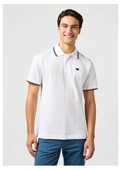 Wrangler Koszulka polo w kolorze białym ze sklepu Limango Polska w kategorii T-shirty męskie - zdjęcie 187714567