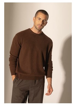Perfect Cashmere Kaszmirowy sweter &quot;Blake&quot; w kolorze ciemnobrązowym ze sklepu Limango Polska w kategorii Swetry męskie - zdjęcie 187718429