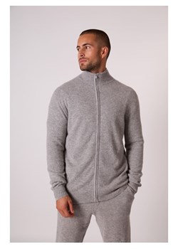 Perfect Cashmere Kaszmirowy kardigan &quot;Cody&quot; w kolorze szarym ze sklepu Limango Polska w kategorii Swetry męskie - zdjęcie 187718508