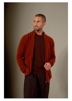 Perfect Cashmere Kaszmirowy kardigan &quot;Cody&quot; w kolorze ceglanym ze sklepu Limango Polska w kategorii Swetry męskie - zdjęcie 187718519