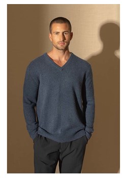 Perfect Cashmere Kaszmirowy sweter &quot;Enzo&quot; w kolorze granatowym ze sklepu Limango Polska w kategorii Swetry męskie - zdjęcie 187718596