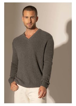 Perfect Cashmere Kaszmirowy sweter &quot;Enzo&quot; w kolorze szarym ze sklepu Limango Polska w kategorii Swetry męskie - zdjęcie 187718606